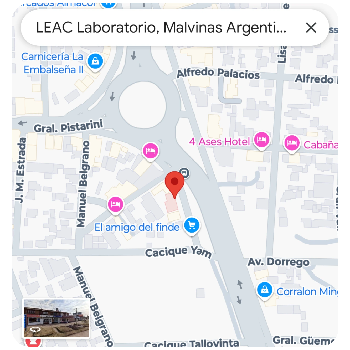 Mapa de Sede Embalse